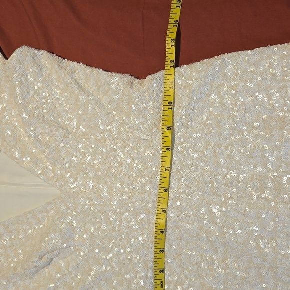 Dress The Population Zoe Sequin Cap Sleeve Mini Dress-Size Medium - Picture 5 of 17
